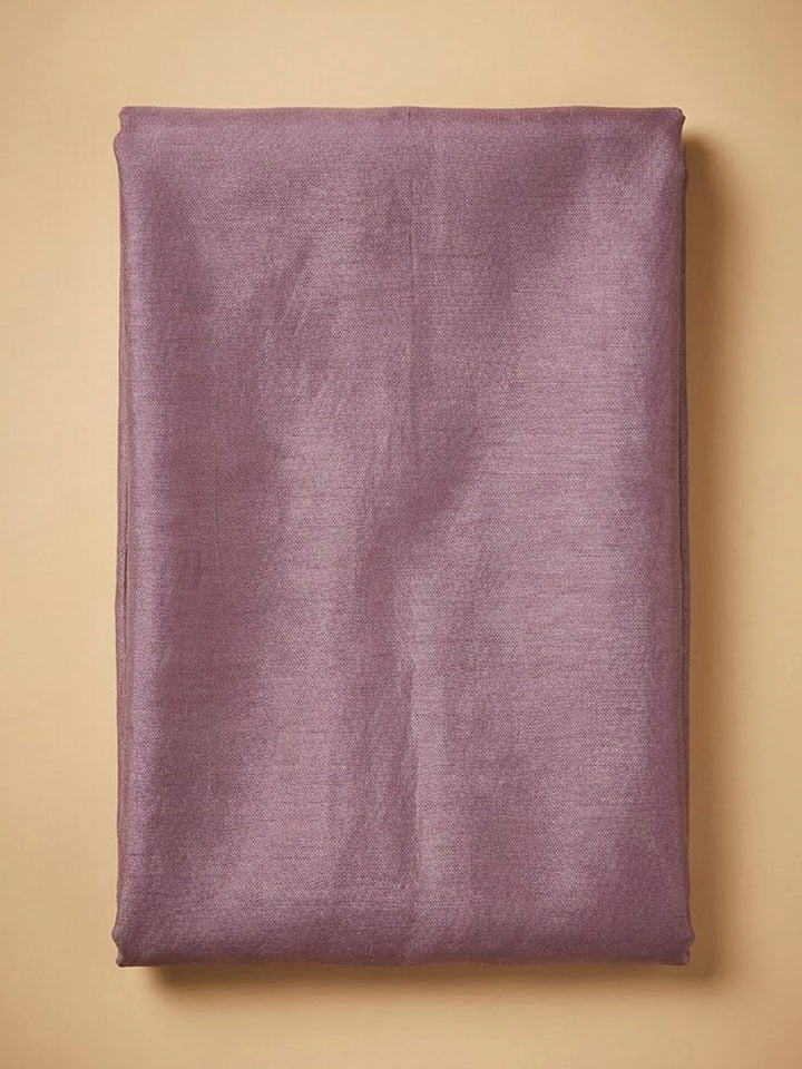Purple Chanderi Embroidered Unstitched Dress Material
