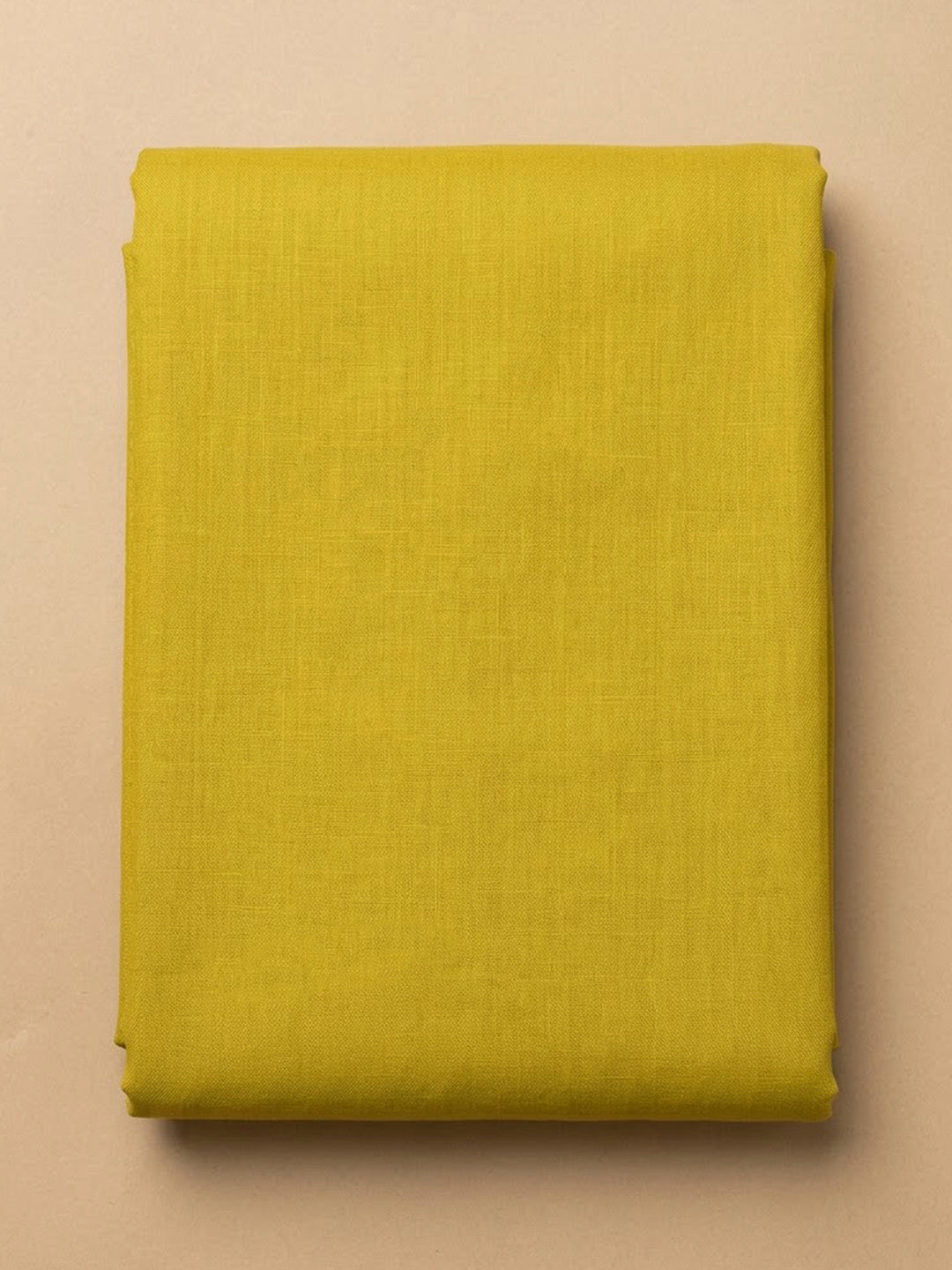 Yellow Chanderi Embroidered Unstitched Dress Material