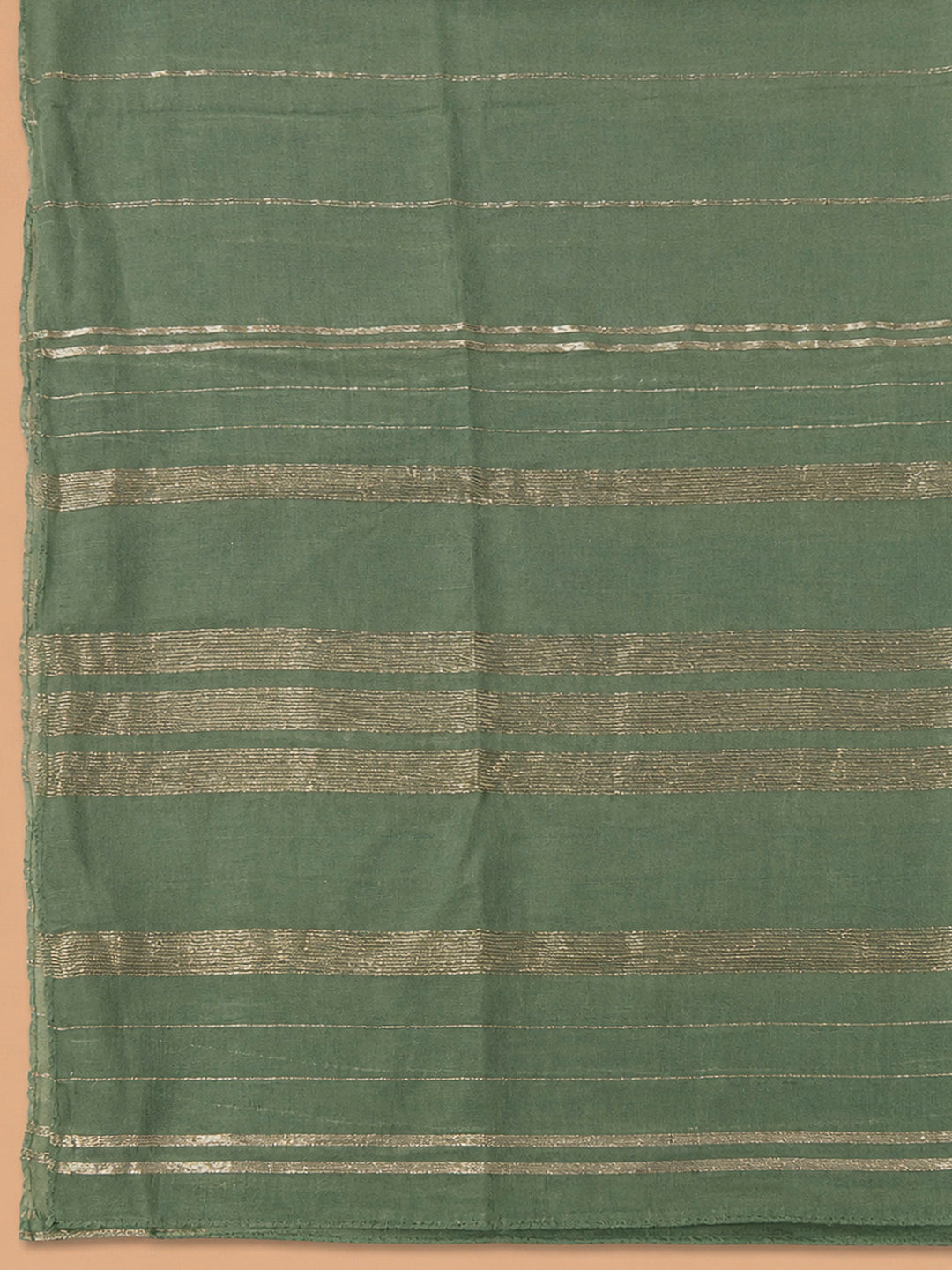 Aqua Green Chanderi Embroidered Unstitched Dress Material