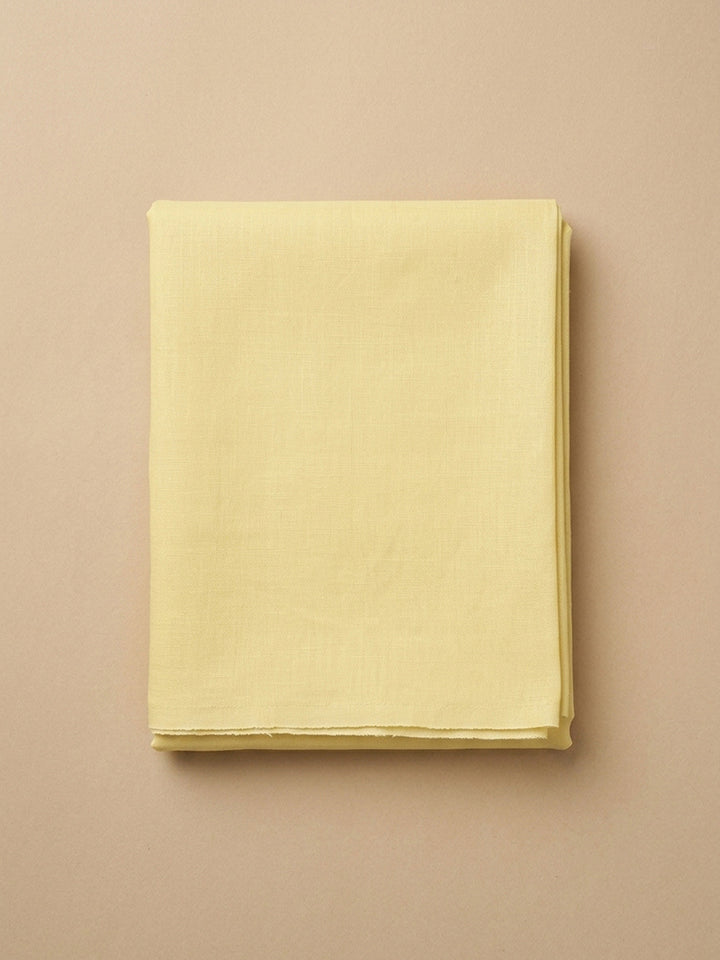 Mustard Embroidery Cotton Blend Unstitched Dress Material
