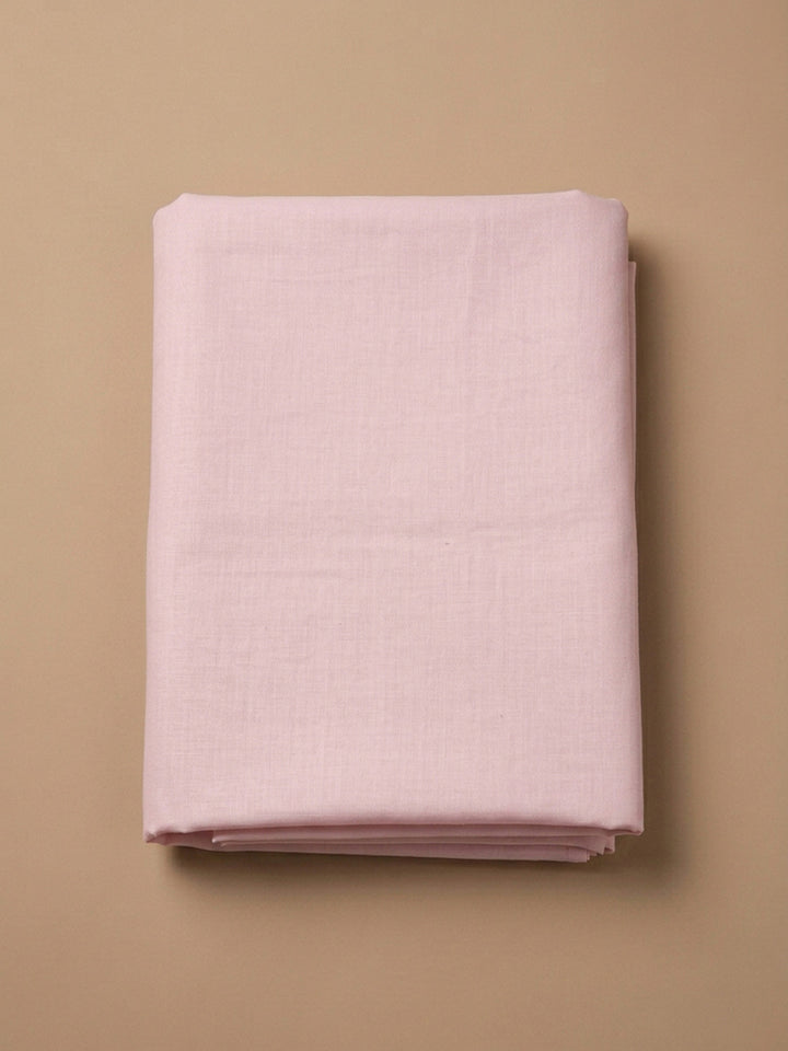 Pink Embroidery Cotton Blend Unstitched Dress Material