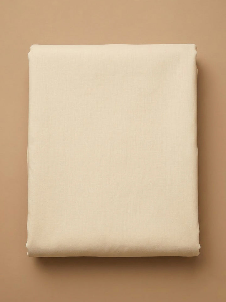Beige Georgette Embroidered Unstitched Dress Material