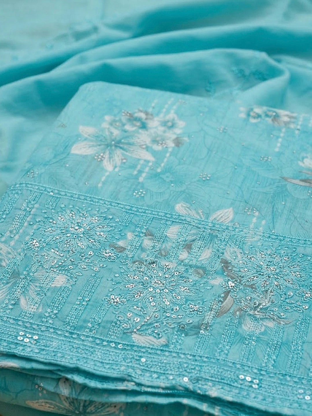 Firozee Cotton Blend Printed Unstitched Dress Material