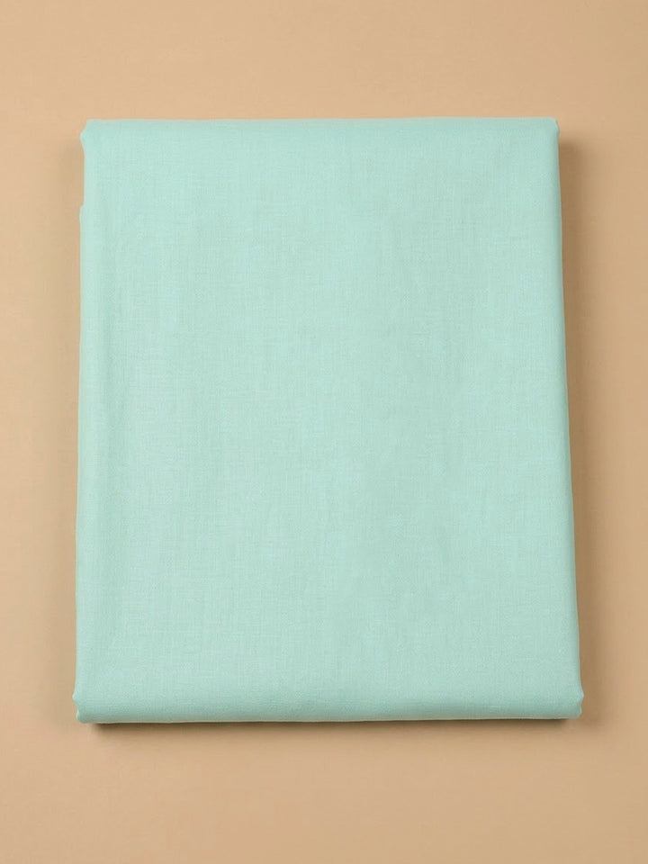 Sea Green Cotton Blend Embroidered Unstitched Dress Material