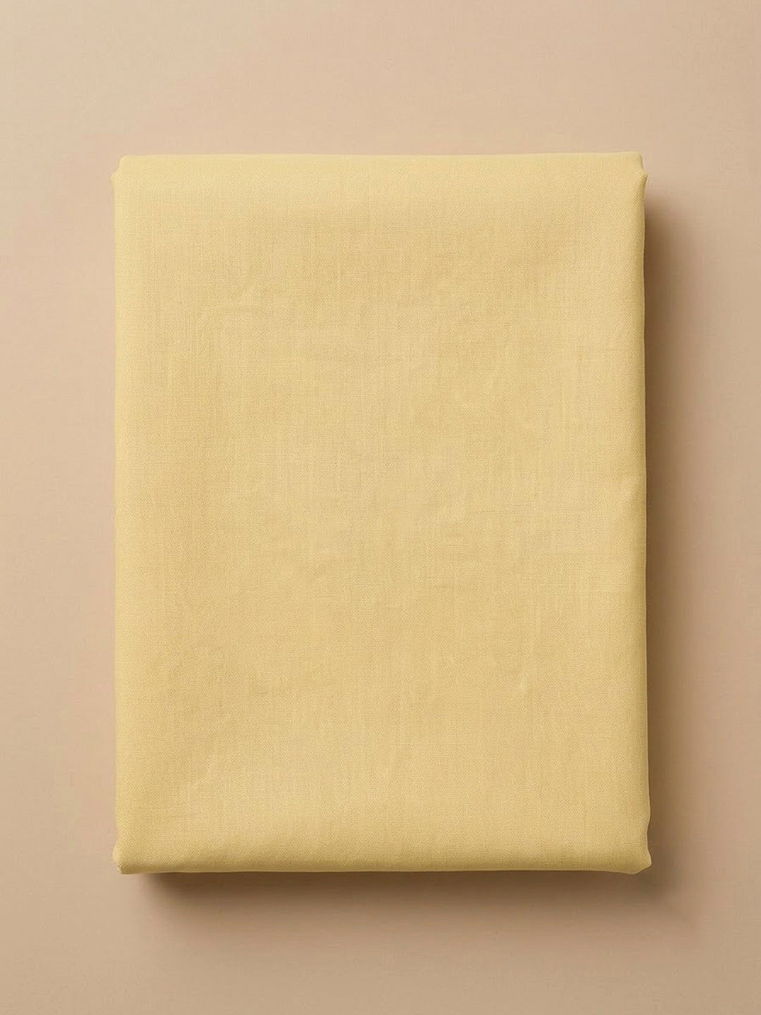 Yellow Cotton Blend Embroidered Unstitched Dress Material
