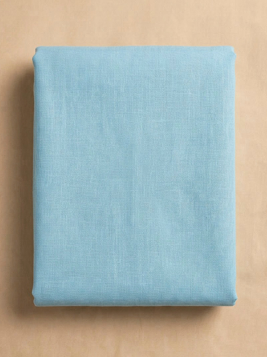 Blue Cotton Blend Embroidered Unstitched Dress Material