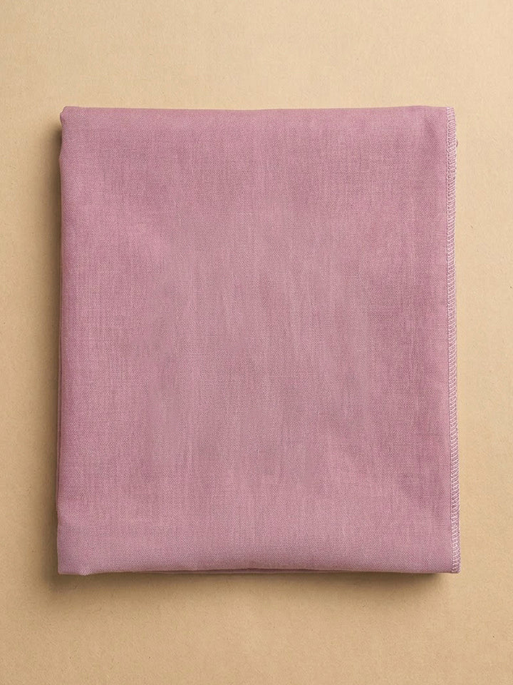 Onion Pink Cotton Blend Printed Unstitched Dress Material