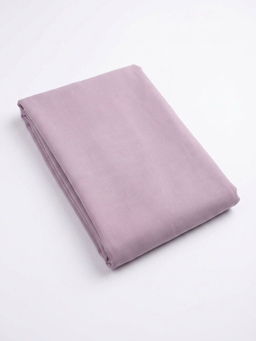 Lavender Embroidered Cotton Blend Unstitched Suit &amp; Pant With Cotton Dupatta