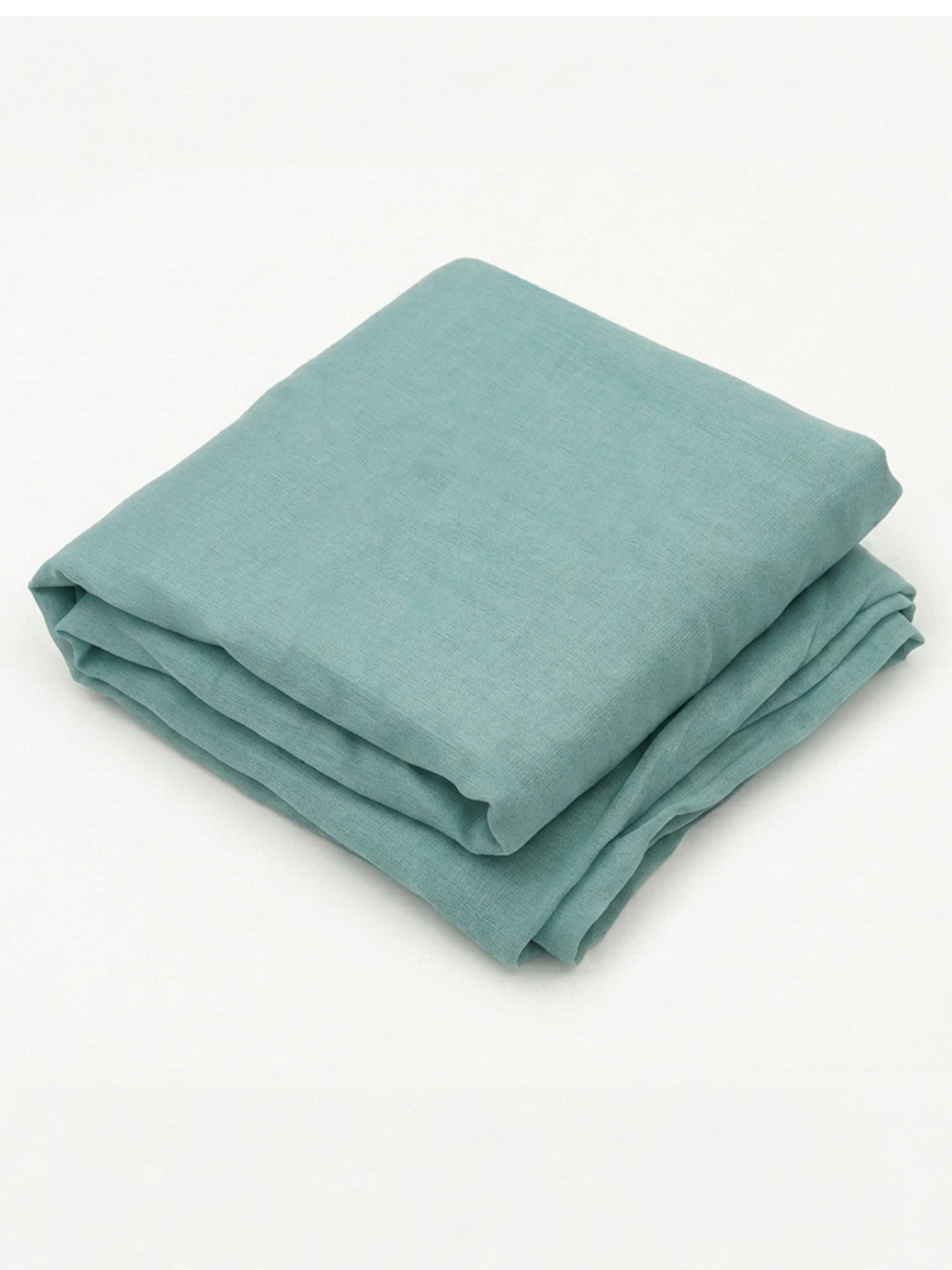 Sky Blue Embroidered Cotton Blend Unstitched Suit &amp; Pant With Cotton Dupatta