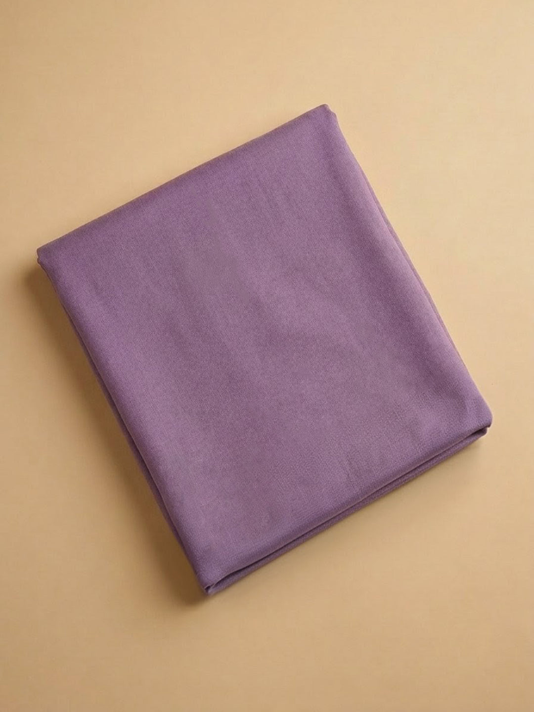 Lavender Embroidered Cotton Blend Unstitched Suit &amp; Pant With Cotton Dupatta
