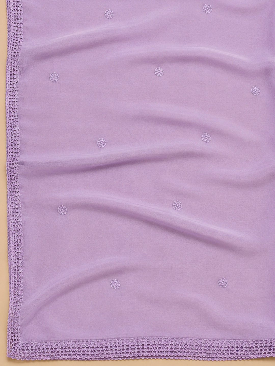 Pink Embroidery Cotton Blend Unstitched Dress Material