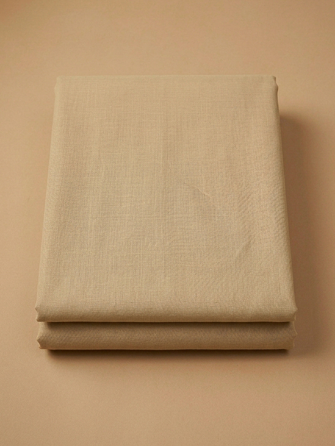 Beige Embroidery Cotton Blend Unstitched Dress Material