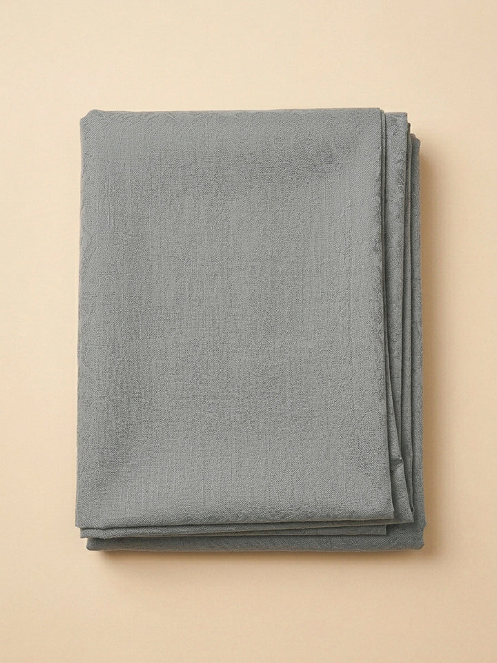 Grey Embroidery Cotton Blend Unstitched Dress Material