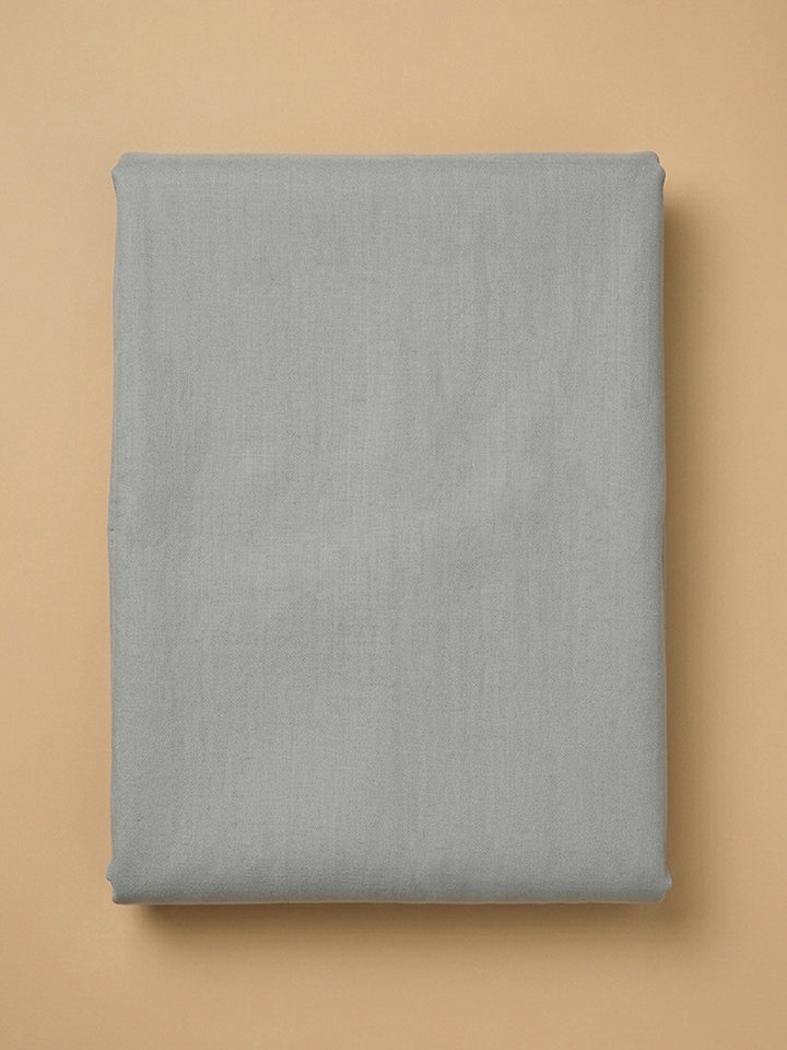 Grey Embroidery Cotton Blend Unstitched Dress Material
