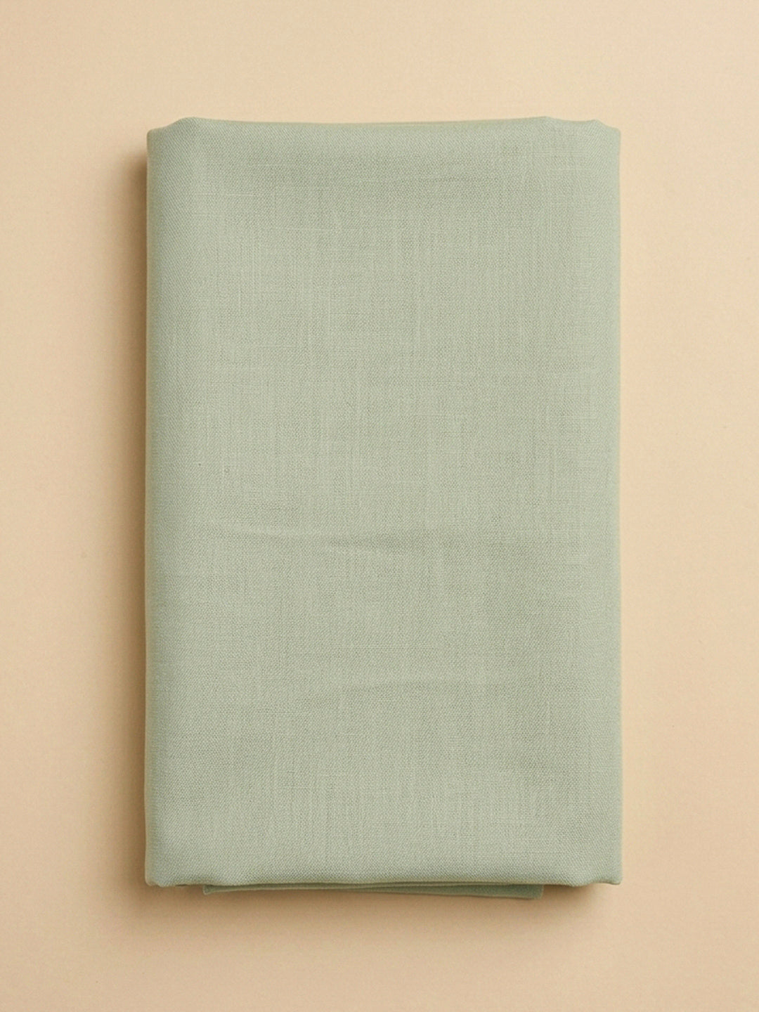 Pista Green Embroidery Cotton Blend Unstitched Dress Material