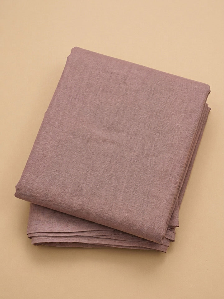 Onion Pink Printed Linen Blend Unstitched Dress Material