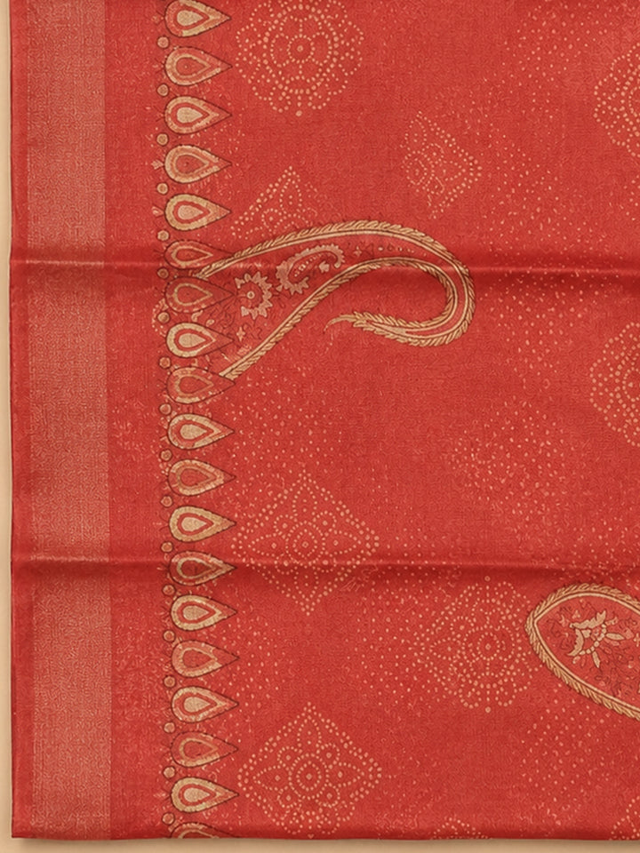 Dusty Pink Embroidery Chanderi Unstitched Dress Material