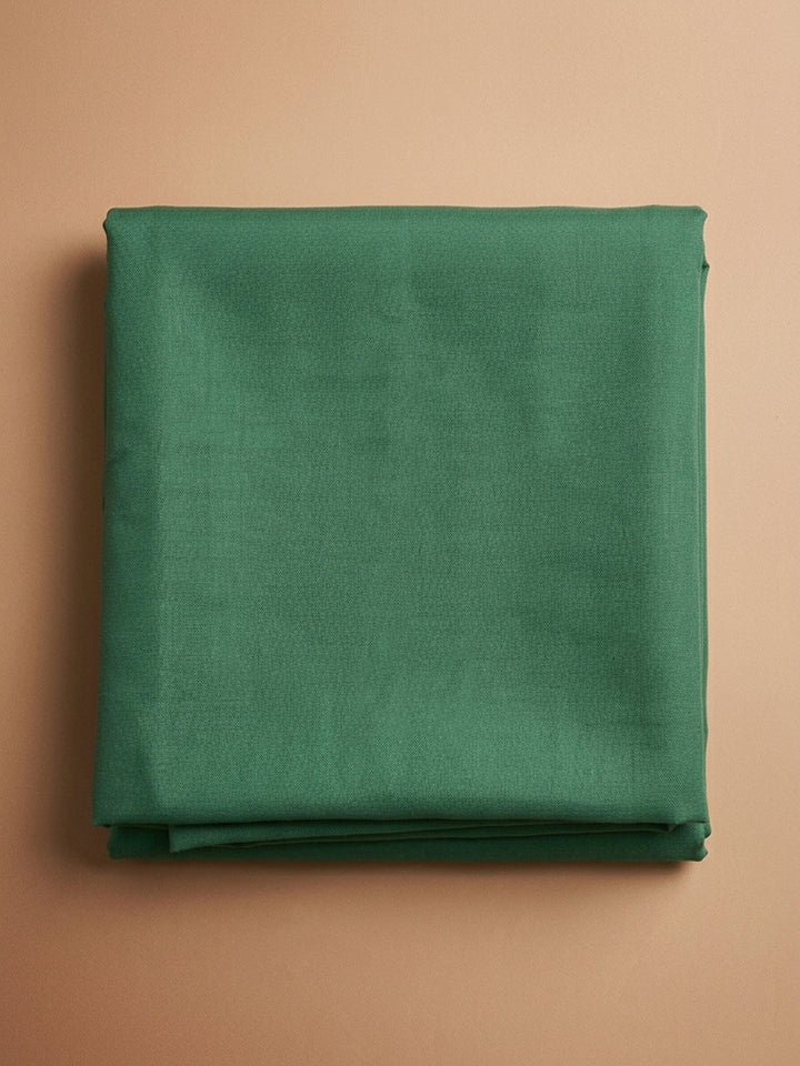 Green Embroidery Chanderi Unstitched Dress Material