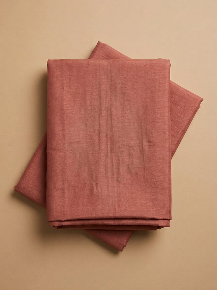 Dull Pink Embroidery Chanderi Unstitched Dress Material