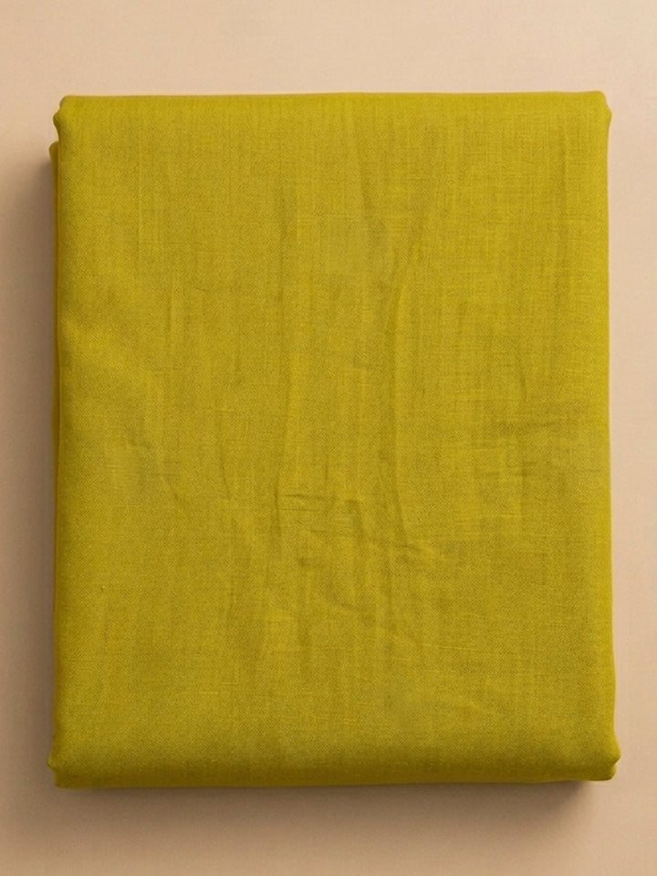 Yellow Embroidery Chanderi Unstitched Dress Material