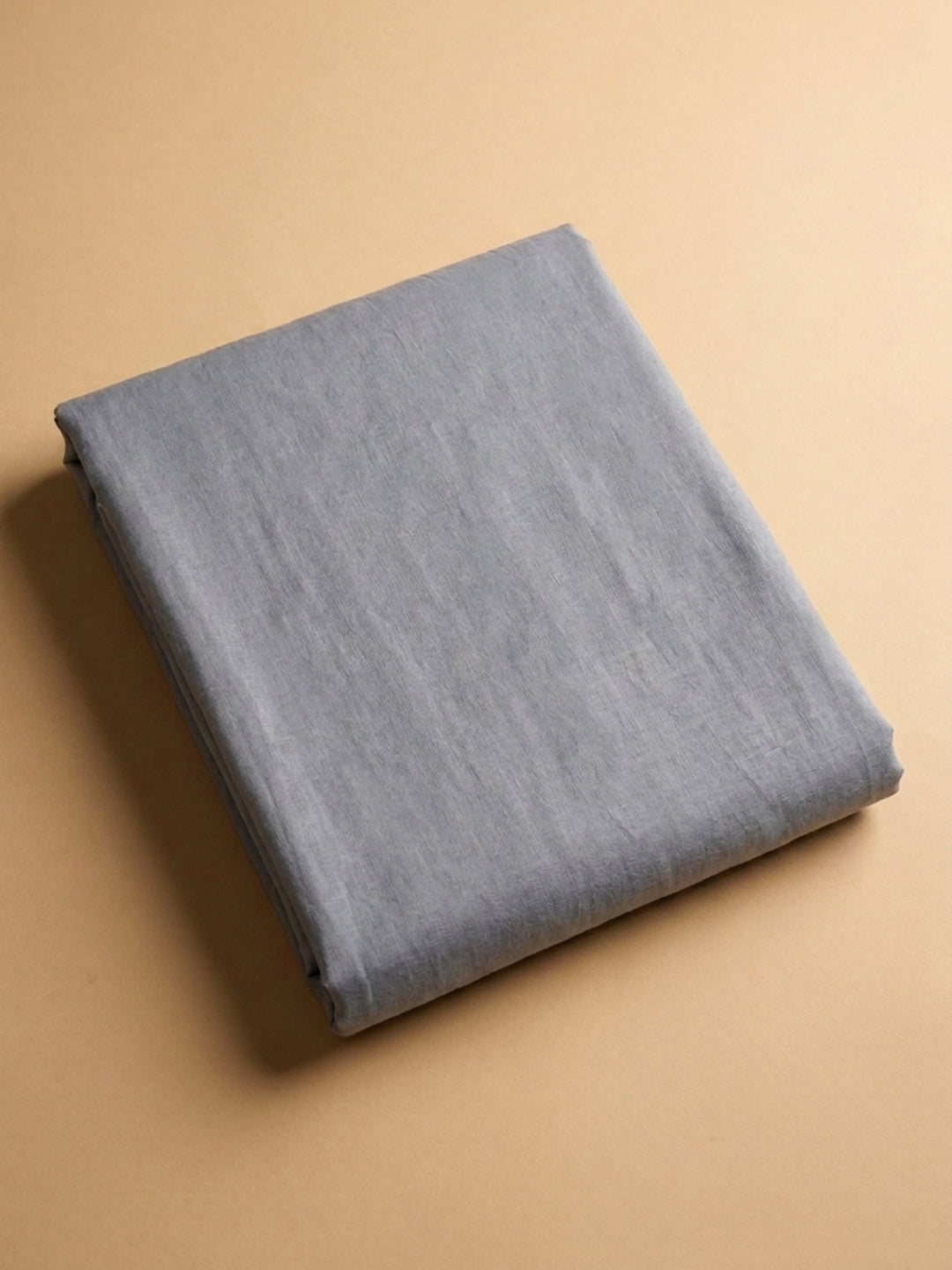 Grey  Chanderi Unstitched Dress Material
