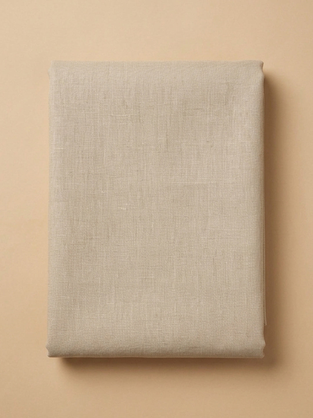 Beige  Chanderi Unstitched Dress Material