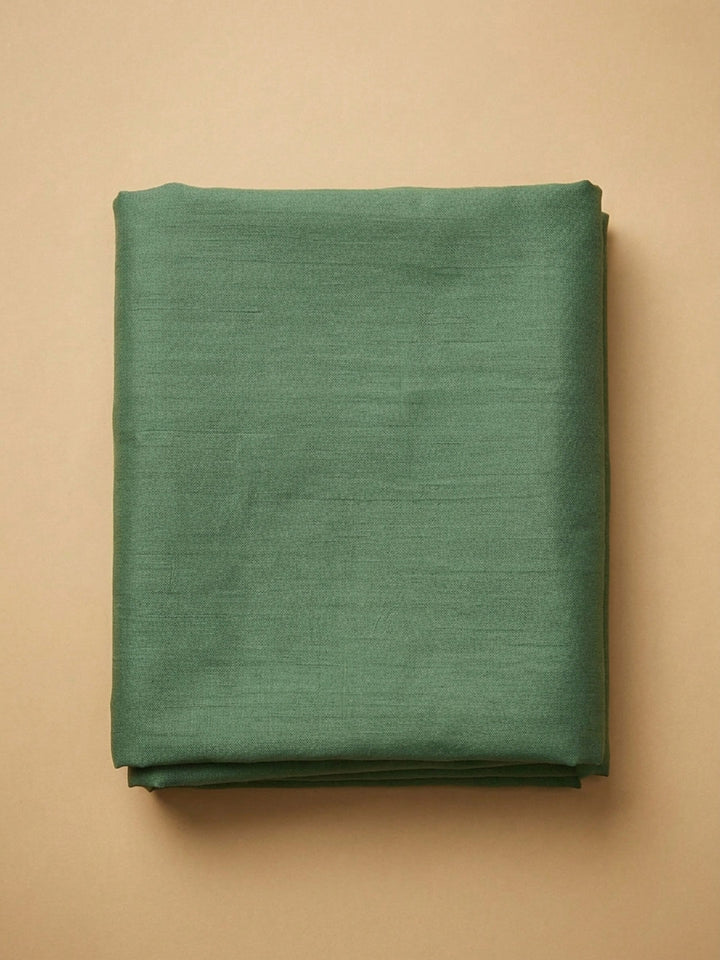 Green  Chanderi Unstitched Dress Material