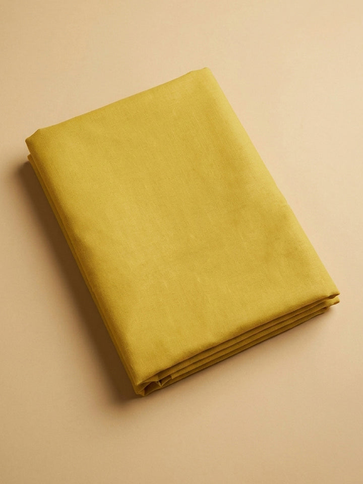 Yellow  Chanderi Unstitched Dress Material