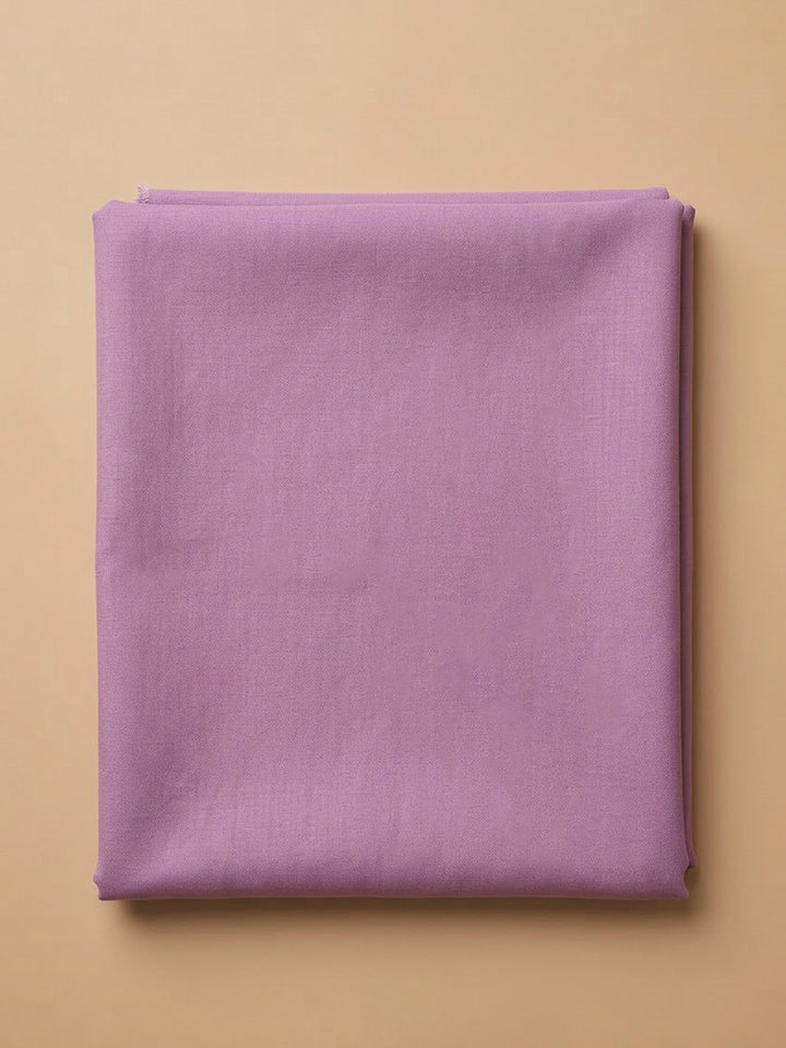 Lavender Chanderi Embroidered Unstitched Dress Material