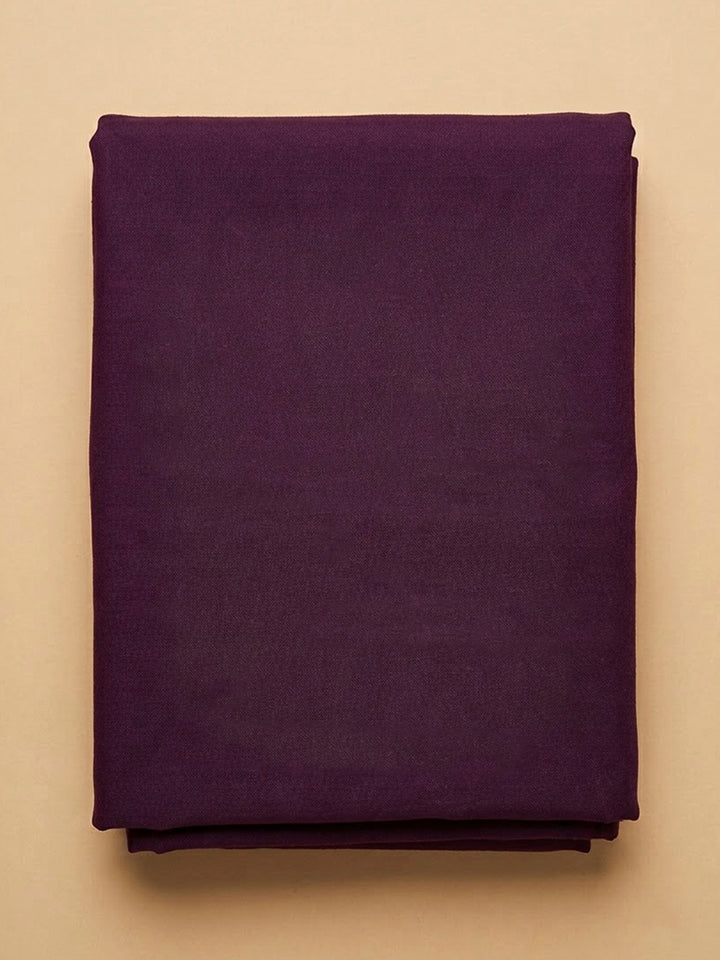 Purple Tissue Embroidered Unstitched Dress Material