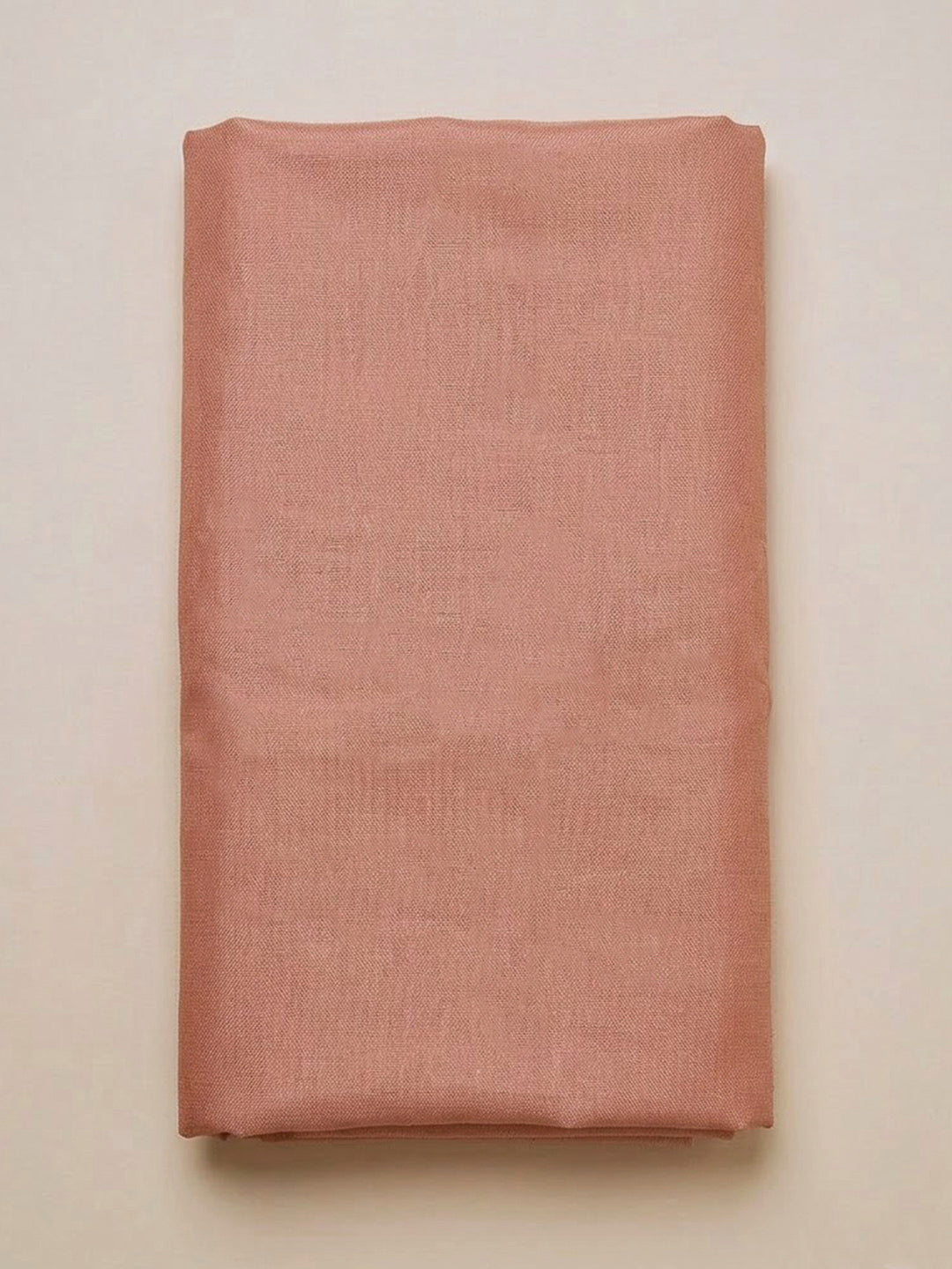 Peach Chanderi Embroidered Unstitched Dress Material