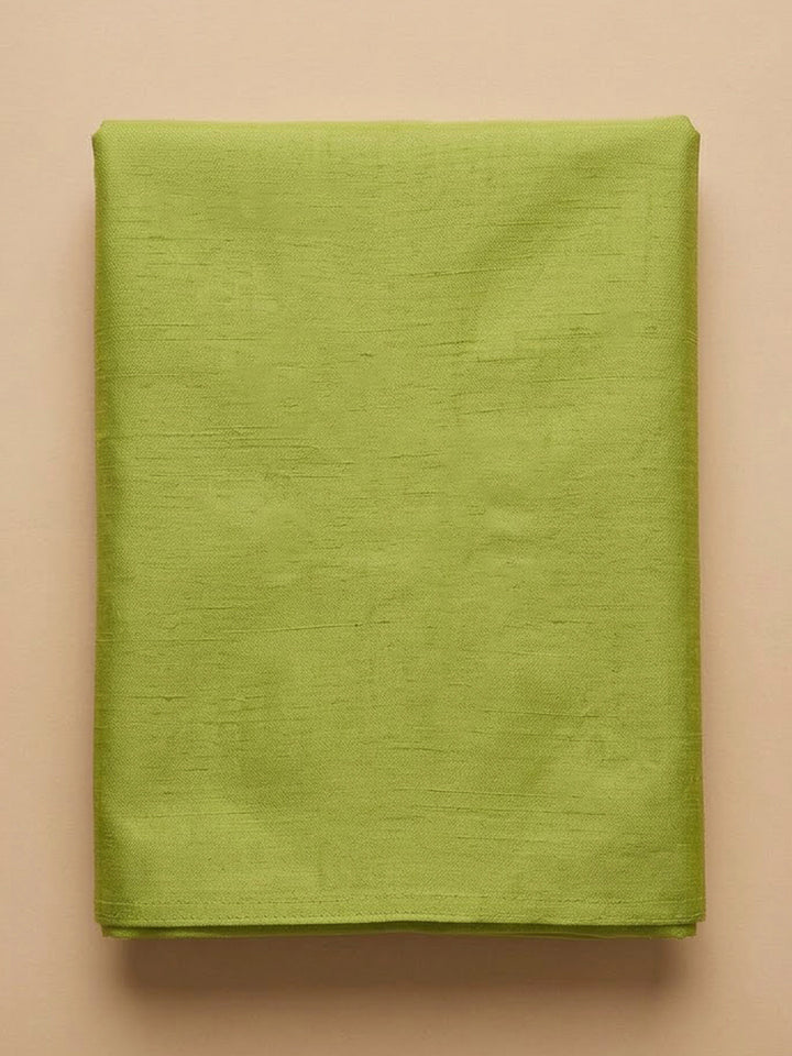 Pista Green Chanderi Embroidered Unstitched Dress Material
