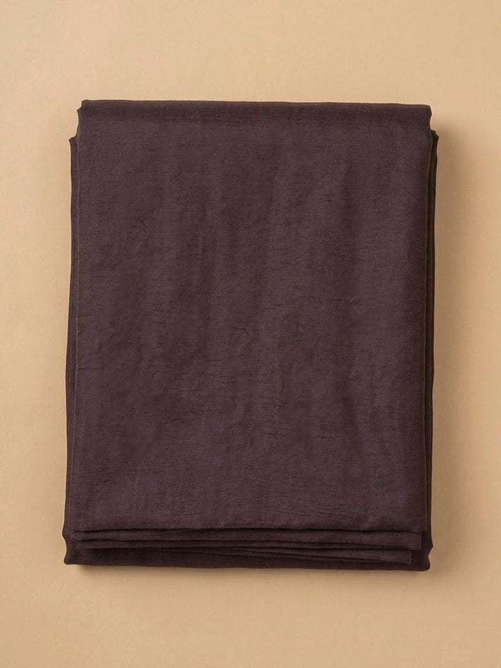 Purple Organza Embroidered Unstitched Dress Material