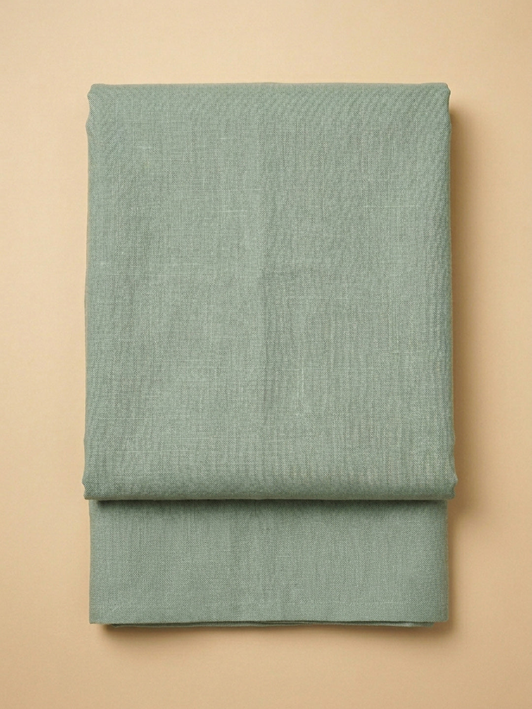 Aqua Green Embroidered Linen Blend Unstitched Suit &amp; Pant With Linen Dupatta