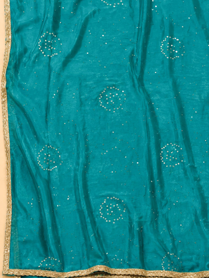 Firozee Embroidery Chanderi Unstitched Dress Material