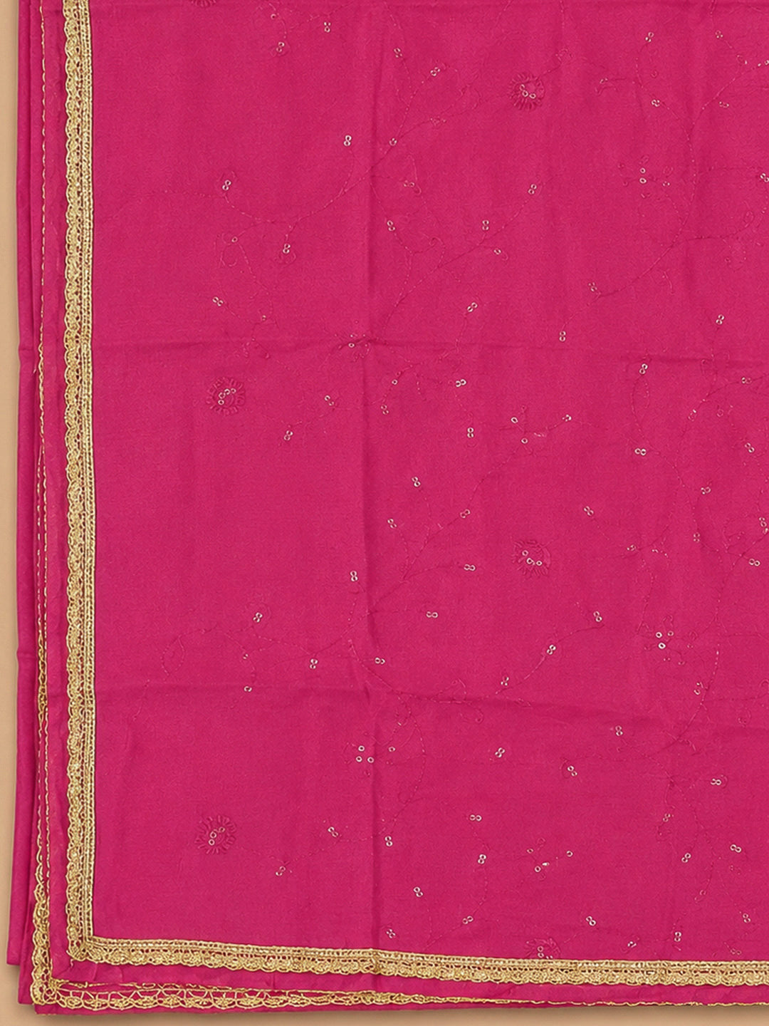 Rani Chanderi Embroidered Unstitched Dress Material