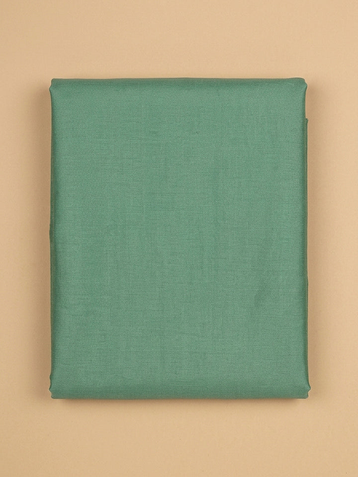Rama Green Embroidery Chanderi Unstitched Dress Material