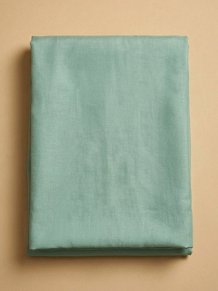 Sky Blue Embroidery Chanderi Unstitched Dress Material