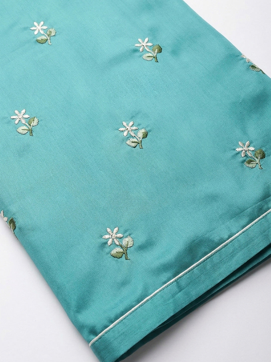 Firozee Embroidery Chanderi Unstitched Dress Material