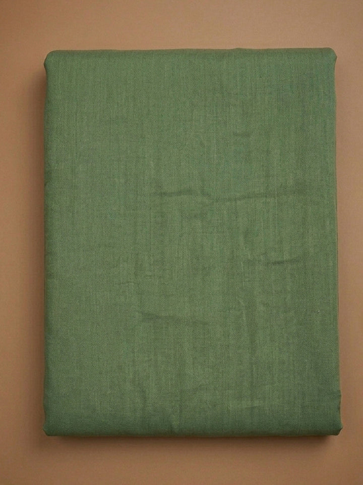 Green Embroidery Chanderi Unstitched Dress Material