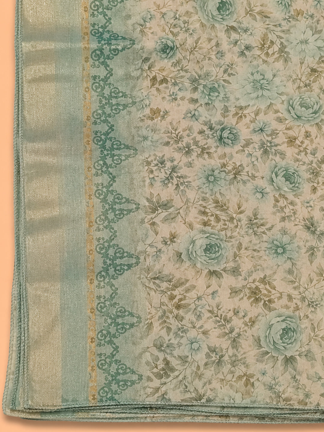 Firozee  Chanderi Unstitched Dress Material