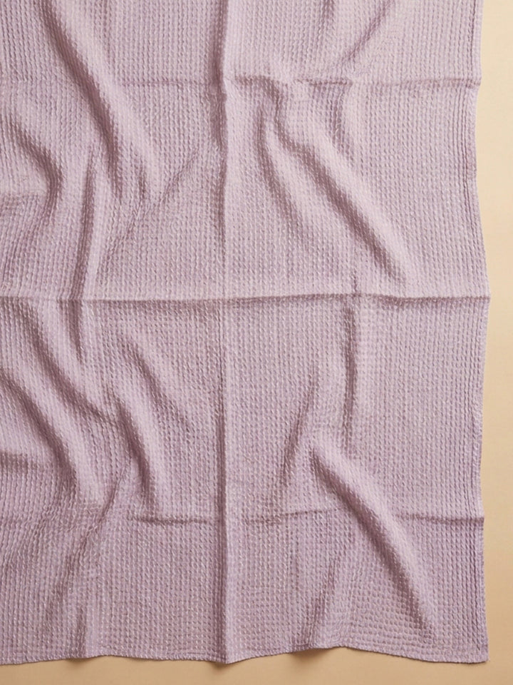 Pink Embroidered Cotton Blend Unstitched Suit With Pant &amp; Dupatta