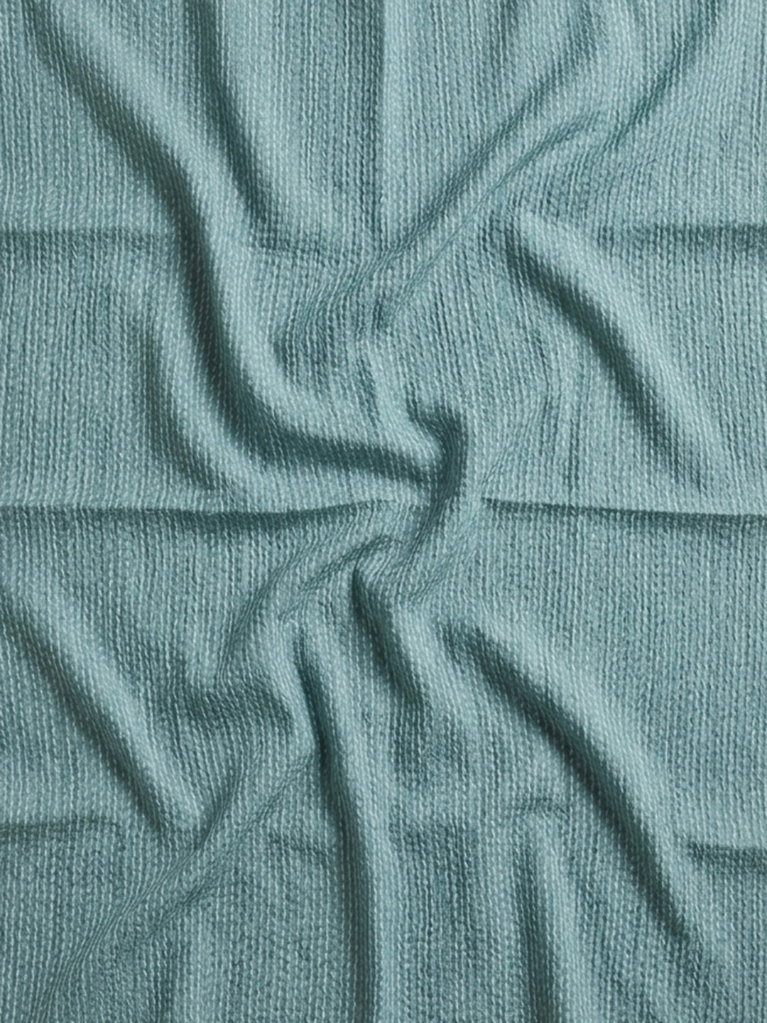 Sea Green Embroidered Cotton Blend Unstitched Suit With Pant &amp; Dupatta