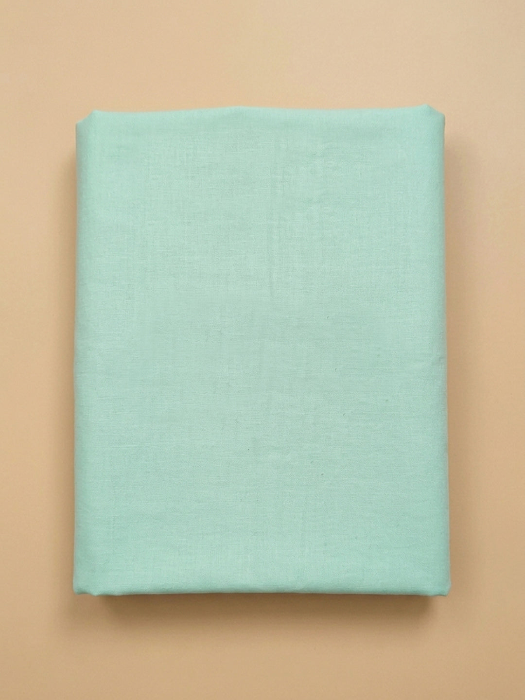 Sea Green Printed Cotton Blend Unstitched Dress Material