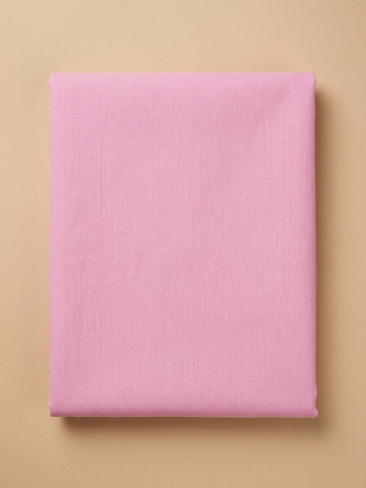 Pink Printed Cotton Blend Unstitched Dress Material