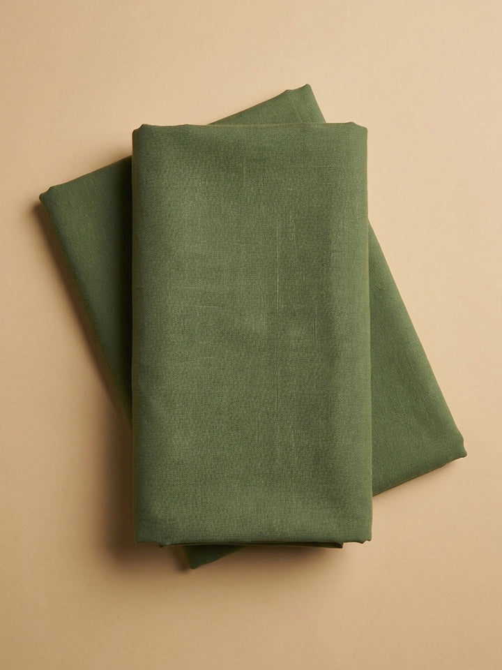 Pista Green  Chanderi Unstitched Dress Material