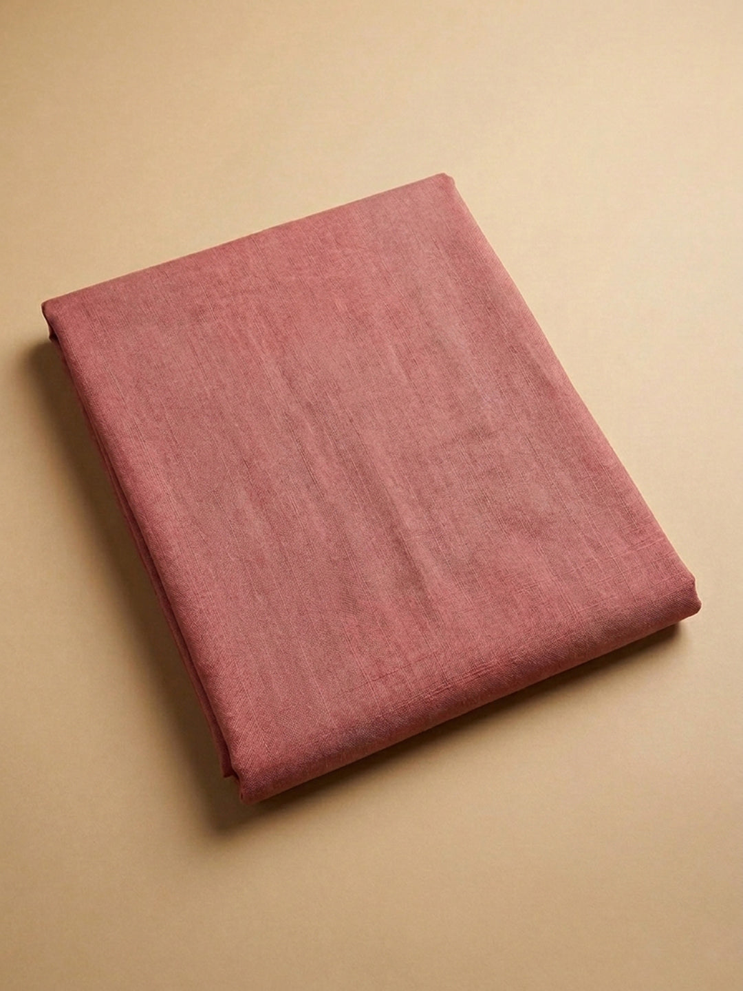 Peach  Tussar Unstitched Dress Material