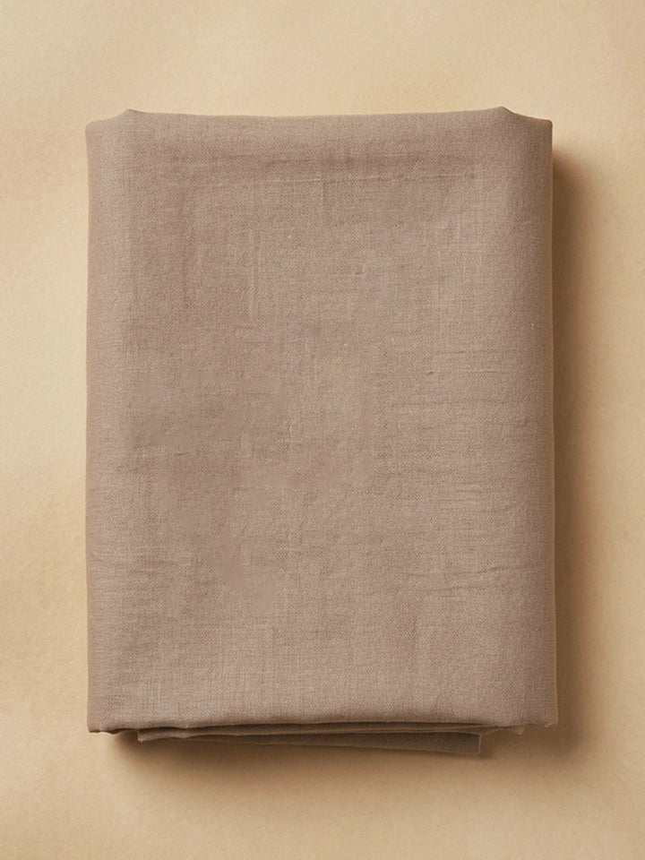 Cream  Chanderi Unstitched Dress Material