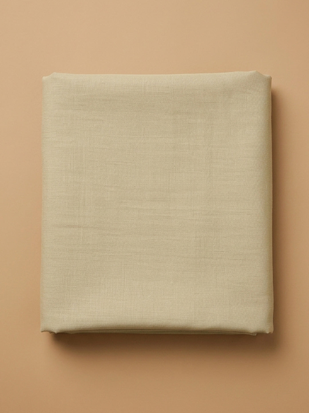 Beige  Chanderi Unstitched Dress Material