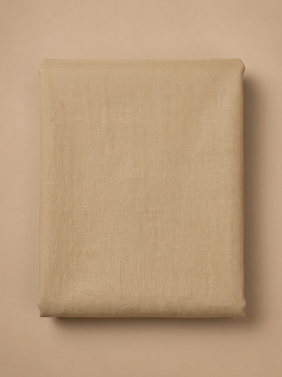 Beige  Chanderi Unstitched Dress Material